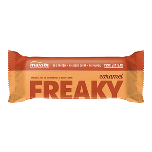 Maxim Freaky Caramel Proteïne Reep 55GR