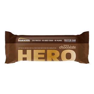 Maxim Hero Triple Chocolate Proteïne Reep 55GR