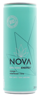 Nova Organic Energy Orange Elderflower & Lime 250ML
