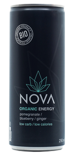 Nova Organic Energy Pomegranate Blueberry & Ginger 250ML