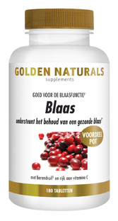 Golden Naturals Blaas Tabletten 180VTB