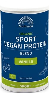 Mattisson HealthStyle Organic Sport Vegan Protein Blend Vanille 500GR Mattisson HealthStyle Organic Sport Vegan Protein Blend Vanille 500GR
