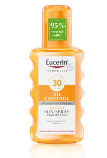 De Online Drogist Eucerin Sun Sensitive Protect Sun Spray Transparent SPF 30 200ML aanbieding