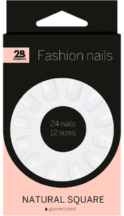 2B Nails Natural Square 24ST 2B Nails Natural Square 24ST