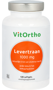 VitOrtho Levertraan 1000 mg Softgels 120ST