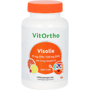 VitOrtho Visolie 25 mg EPA | 130 mg DHA Kind Kauwcapsules 120TB