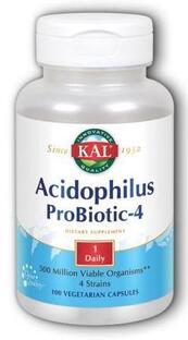 Kal Acidophilus Probiotic-4 Capsules 100ST