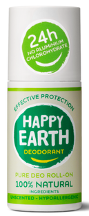 Happy Earth 100% Natural Deo Roll-On Unscented 75ML Happy Earth 100% Natural Deo Roll-On Unscented 75ML