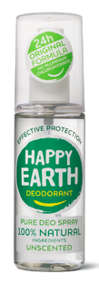 Happy Earth 100% Natural Deo Spray Unscented 100ML Happy Earth 100% Natural Deo Spray Unscented 100ML