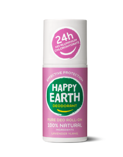 Happy Earth 100% Natuurlijke Deo Roll-On Lavender Ylang 75ML
