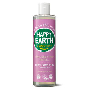 Happy Earth 100% Natuurlijke Deo Spray Lavender Ylang Navulling 300ML