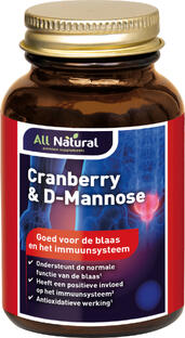 All Natural Cranberry & D-Mannose Capsules 60VCP