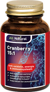 All Natural Cranberry 15:1 Tabletten 60TB
