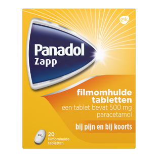 Panadol Zapp 500 mg Filmomhulde Tabletten 20ST