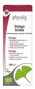 Physalis Ginkgo Biloba Plantendruppels Bio 100ML Physalis Ginkgo Biloba Plantendruppels Bio 100ML
