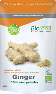 Biotona Ginger Raw Powder Bio 200GR Biotona Ginger Raw Powder Bio 200GR