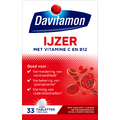 Davitamon IJzer met Vitamine C en B12 Tabletten 33TB Davitamon IJzer met Vitamine C en B12 Tabletten 33TB