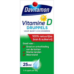 De Online Drogist Davitamon Vitamine D Druppels 25ML aanbieding