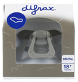 Difrax Fopspeen Dental 18+ Maanden - Pure Clay 1ST