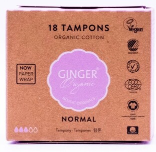 Ginger Organic Tampons Normal 18ST Ginger Organic Tampons Normal 18ST