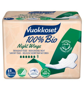 Vuokkoset Maandverband Night Wings Bio 9ST Vuokkoset Maandverband Night Wings Bio 9ST