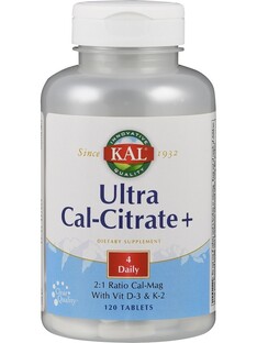 Kal Ultra Calcium Citraat+ Tabletten 120TB Kal Ultra Calcium Citraat+ Tabletten 120TB