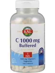 Kal Vitamine C1000 Gebufferd Tabletten 250TB Kal Vitamine C1000 Gebufferd Tabletten 250TB