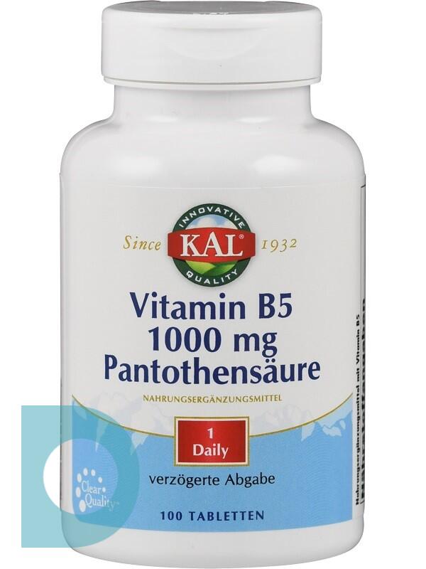 openbaring kiezen afvoer Kal Vitamine B5 Pantotheenzuur Tabletten | De Online Drogist