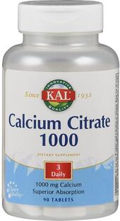 Kal Calcium Citraat 1000mg Tabletten 90TB