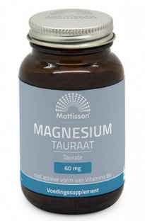 Mattisson HealthStyle Vegan Magnesium Tauraat Capsules 60VCP Mattisson HealthStyle Vegan Magnesium Tauraat Capsules 60VCP