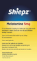 Shiepz Melatonine 5 mg Tabletten 30TBAchterkant verpakking
