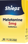 Shiepz Melatonine 5 mg Tabletten 30TBVoorkant verpakking