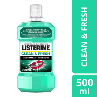 De Online Drogist Listerine Clean & Fresh Mondspoeling 500ML aanbieding