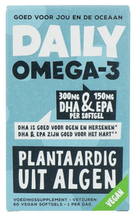 Daily Omega-3 DHA & EPA Vegan Softgels 60VCP Daily Omega-3 DHA & EPA Vegan Softgels 60VCP