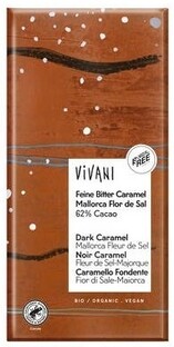 Vivani Puur Caramel Zeezout Bio 80GR Vivani Puur Caramel Zeezout Bio 80GR