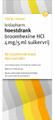 Leidapharm Hoestdrank Broomhexine HCI 4mg/5ml suikervrij 150ML