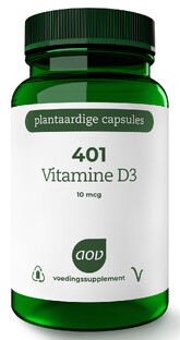 AOV 401 Vitamine D3 10 mcg Vegacaps 60VCP AOV 401 Vitamine D3 10 mcg Vegacaps 60VCP