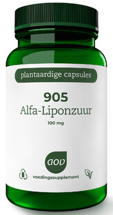AOV 905 Alfa Liponzuur Vegacaps 60VCP AOV 905 Alfa Liponzuur Vegacaps 60VCP