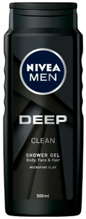 Nivea Men Deep Clean Shower Gel 500ML Nivea Men Deep Clean Shower Gel 500ML
