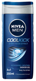 Nivea Men Cool Kick Shower Gel 250ML Nivea Men Cool Kick Shower Gel 250ML