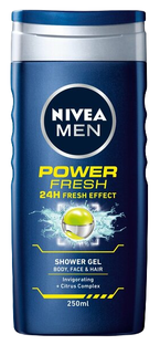 Nivea Men Power Refresh Shower Gel 250ML Nivea Men Power Refresh Shower Gel 250ML