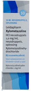 Leidapharm Neusdruppels Xylometazoline HCl 1 mg/ml 10ML Leidapharm Neusdruppels Xylometazoline HCl 1 mg/ml 10ML