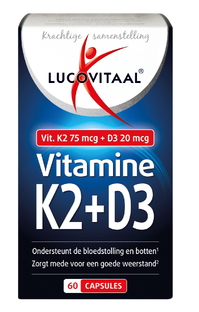 Lucovitaal Vitamine K2 + D3 Capsules 60CP Lucovitaal Vitamine K2 + D3 Capsules 60CP