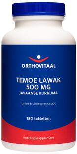 Orthovitaal Temoe Lawak 500 mg Tabletten 180TB