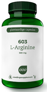 AOV 603 L Arginine 500mg Vegacaps 90VCP AOV 603 L Arginine 500mg Vegacaps 90VCP
