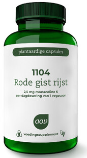 AOV 1104 Rode Gist Rijst Extract Vegacaps 90VCP AOV 1104 Rode Gist Rijst Extract Vegacaps 90VCP