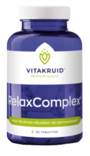 Vitakruid RelaxComplex oa Magnesium Tauraat & Vitamine D3 90TB Vitakruid RelaxComplex oa Magnesium Tauraat & Vitamine D3 90TB