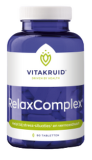 Vitakruid RelaxComplex oa Magnesium Tauraat & Vitamine D3 90TB Vitakruid RelaxComplex oa Magnesium Tauraat & Vitamine D3 90TB