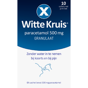 Witte Kruis Paracetamol 500mg Granulaat 10ST