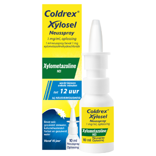 Coldrex Neusspray Xylosel 1mg/ml - xylometazoline neusspray bij neusverkoudheid 10ML Coldrex Neusspray Xylosel 1mg/ml - xylometazoline neusspray bij neusverkoudheid 10ML